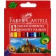 pencils coloured faber castell 3.5" 12's hexagonal