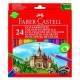 pencils coloured faber castell 7" 24's hexagonal