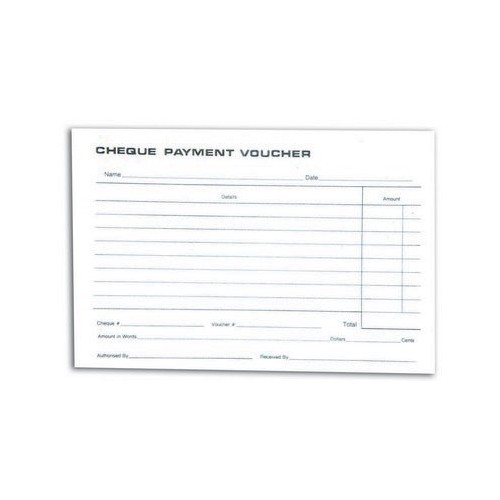 Cheque Payment Voucher Pad 7x7 1/2 50pg