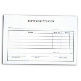 Petty Cash Payment Voucher Pad