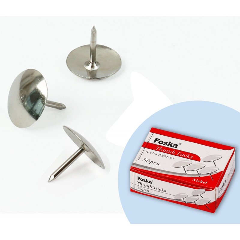 Thumb Tacks (Foska) BOSS School and Office Supplies