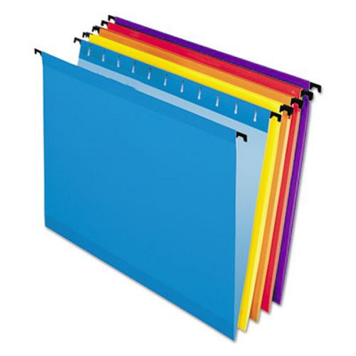 pendaflex multicoloured suspension files blue