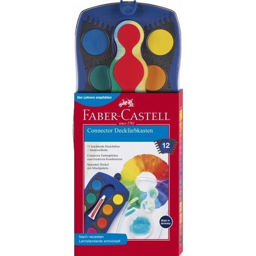 Faber-Castell Connector Paint Box Watercolor Set - 12