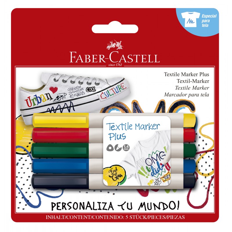 Textile Marker Plus (Faber-Castell) - BOSS - School and Office Supplies