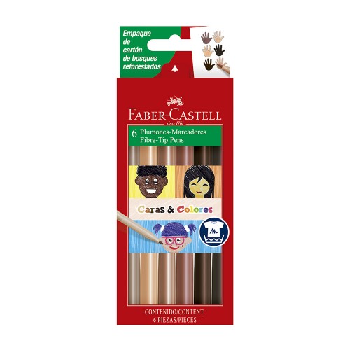 Skin Tone Fibre Tip Markers (Faber-Castell)