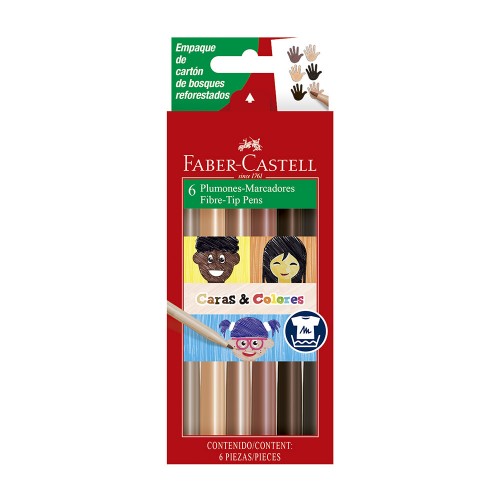 Skin Tone Fibre Tip Markers (Faber-Castell)