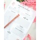 Marble Daily Planner Pad