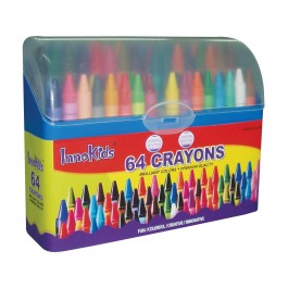 64 Crayons with Plastic Case (Innokids)
