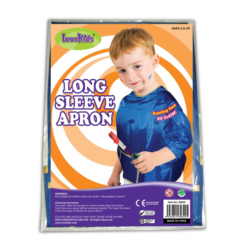 Long Sleeve Art Apron (Innokids) - BOSS - School and Office Supplies