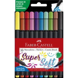Supersoft Brushtip Markers 10's