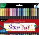 Supersoft Brushtip Markers 20's