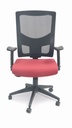 MESH BACK CHAIR WITH RED FABRIC SEAT