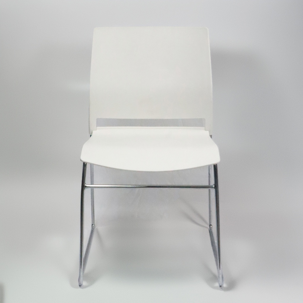 CAFE CHAIR PLASTIC WHITE