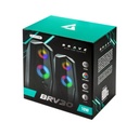 DESKTOP SPEAKERS BRV30 GAMING USB 2.0- BLACK LED