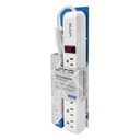 POWER STRIP 6 OUTLETS - WHITE