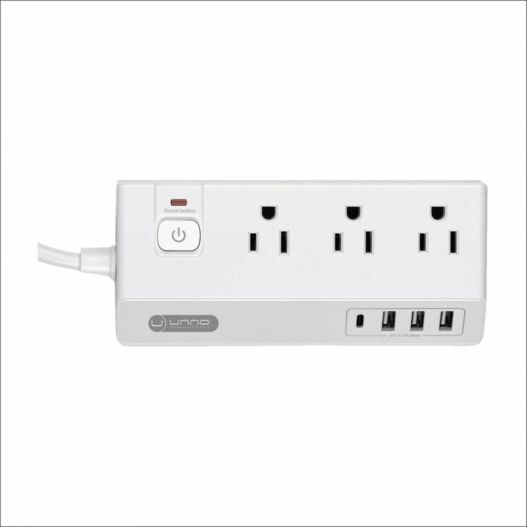POWER STRIP MAX 3 A/C +3 USB A + 1 USB C