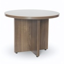 ROUND TABLE 24' X18H MEDIUM WALNUT