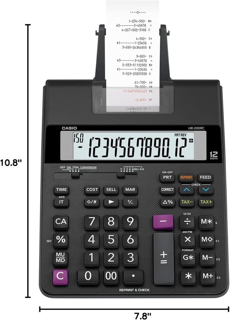 CALCULATOR CASIO HR 200 RC