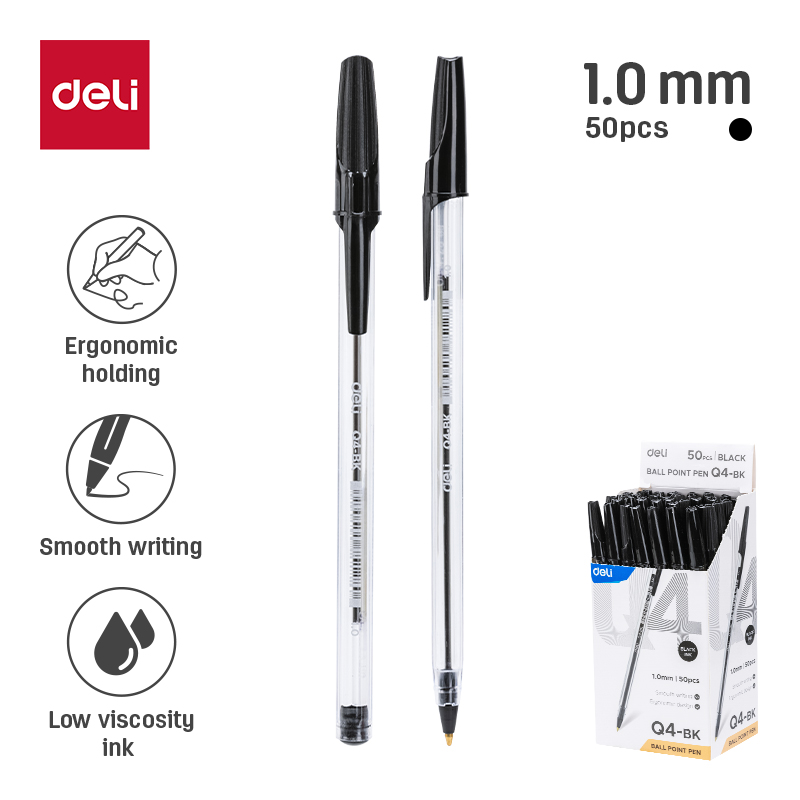 PEN BALL BULLET TIP 1.0 BLACK INK BLACK