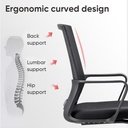 CONFERENCE CHAIR MESH BACK BLACK