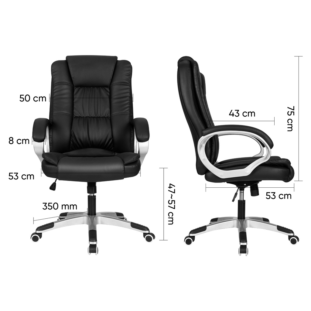 EXECUTIVE CHAIR LEATHER BLACK