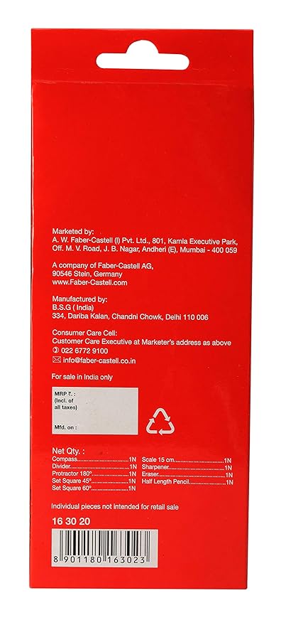 MATH SET GR8-8PC FABER-163721