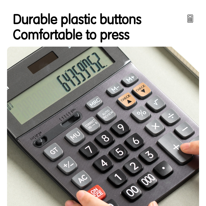 CALCULATOR DESKTOP 16 DIGITS DARK GREY