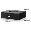CASH BOX 24CM BLACK