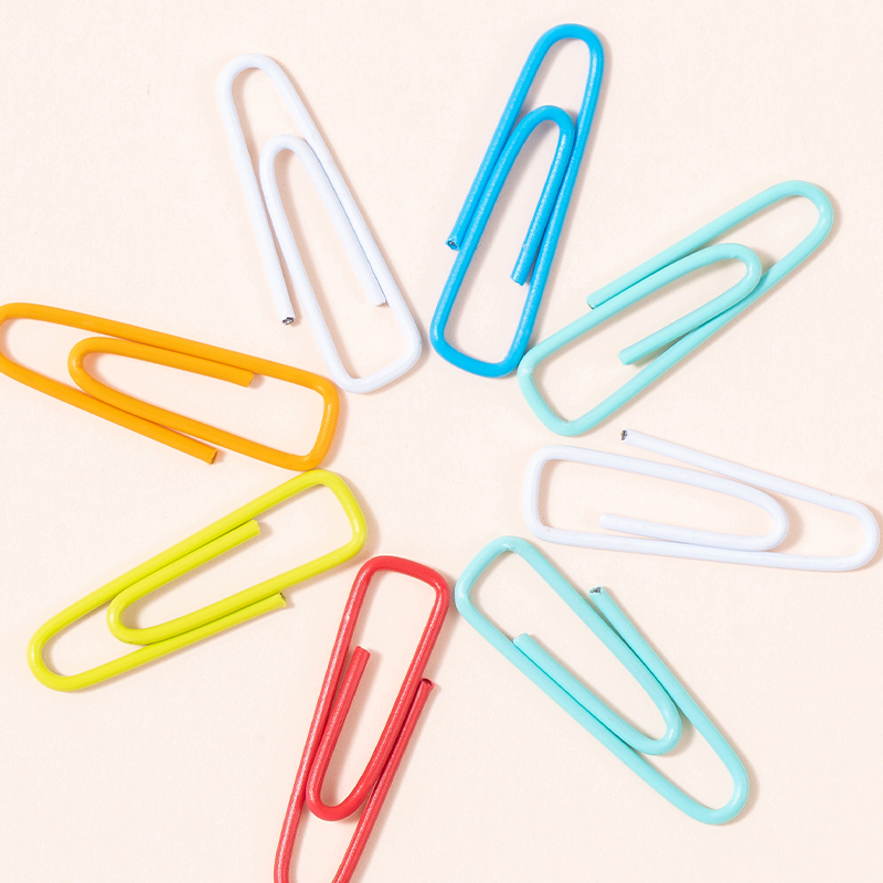 CLIPS PAPER TRIANGULAR PAPER 28MM 100PCS COL.