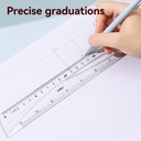 RULER 30CM TRANSPARENT