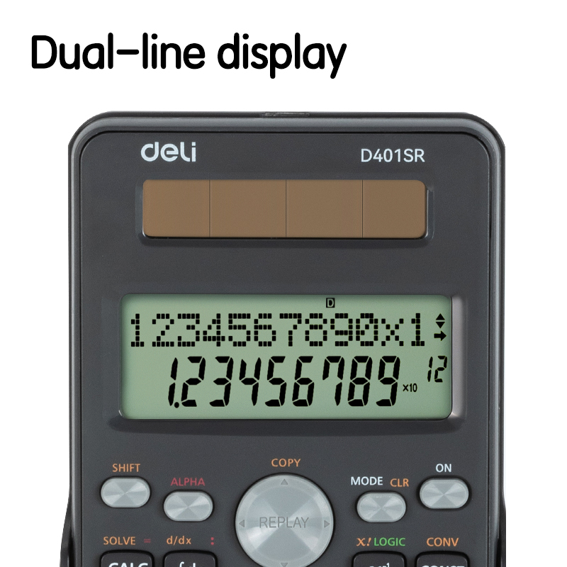 SCIENTIFIC CALCULATOR 401F 12-DIGITS BLACK