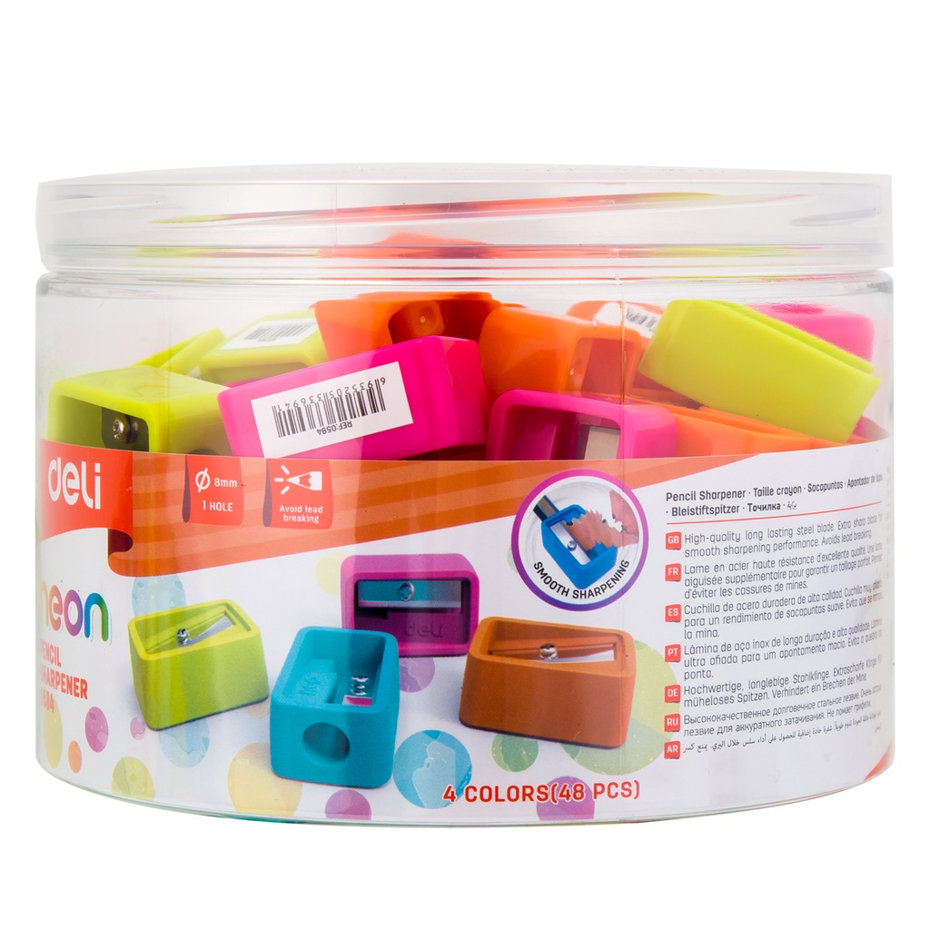 SHARPENER PENCIL 1-HOLE ASST.