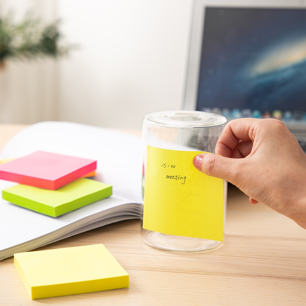 STICKY NOTES 3x3, 4*100 SHEETS ASST.