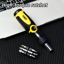 TOOLS 13 IN 1 RATCHET SCREWDRIVER 13PCS/SET YELLOW