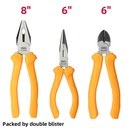 TOOLS 3PCS PLIERS SETS YELLOW