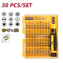 TOOLS ELECTRONIC SCREWDRIVER 38PCS YELLOW