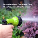 WATER SPRAY GUN 7-WAY GREEN
