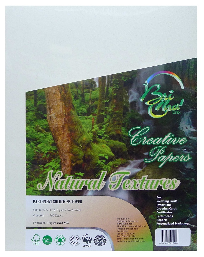 BOARD PARCHMENT L/S 215GMS 100