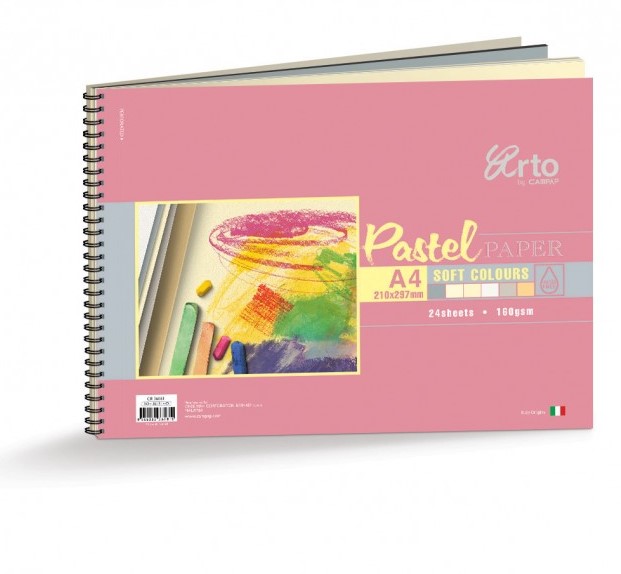 BOOK PASTEL WIRE A4 24SHT/ 054