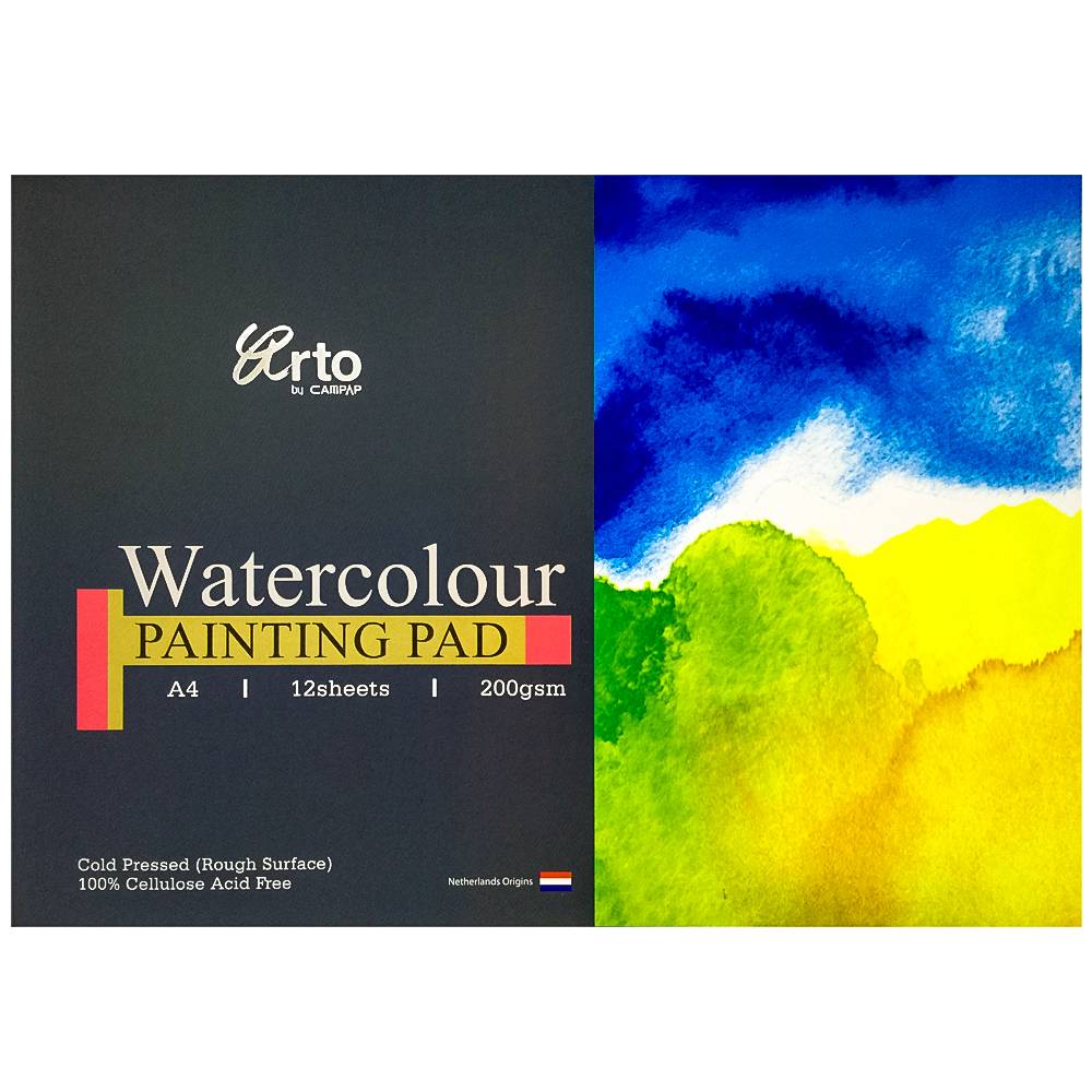 PAD PAPER WATERCOLOR A4 12SHT