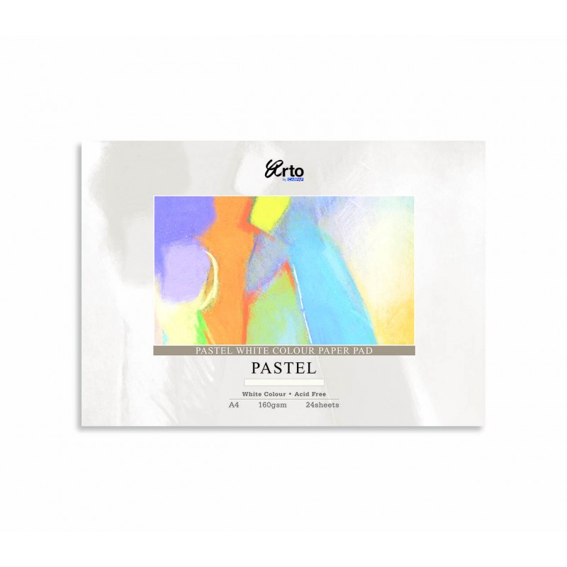PAD PAPER WHI PASTEL A4 24SHT