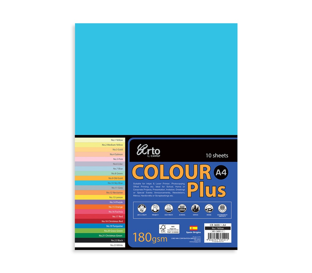 BOARD COLOR PLUS BLUE 20X25