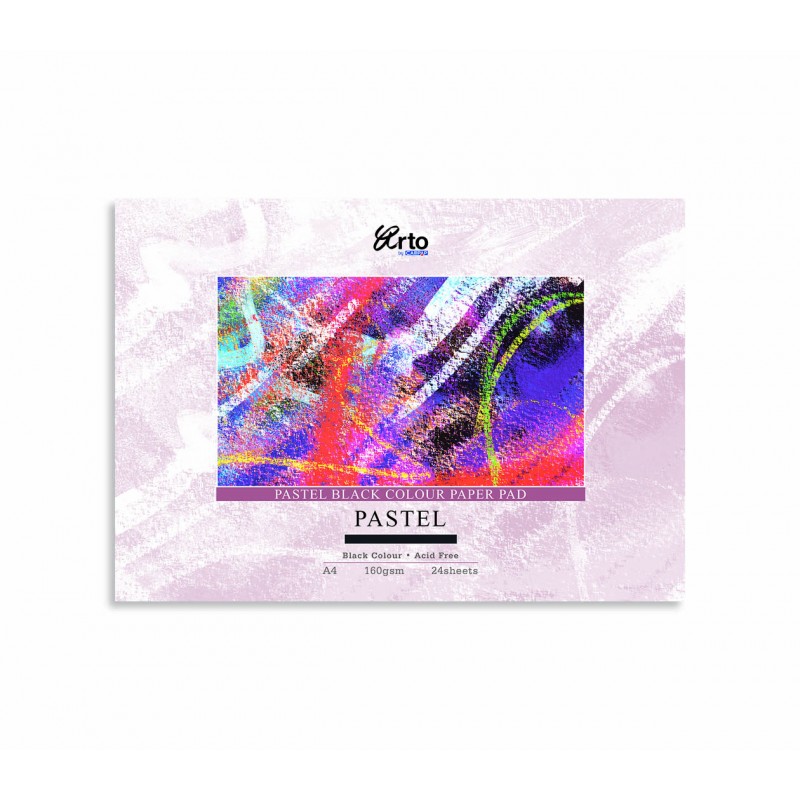 PAD PAPER PASTEL BLK A4 ARTO