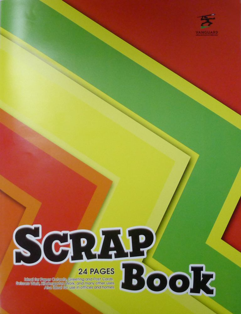 BOOK SCRAP  13X10 BRIGHT 24PG