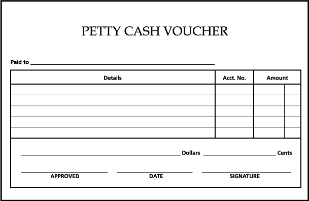 PAD PETTY CASH PAYMENT VOUCHER