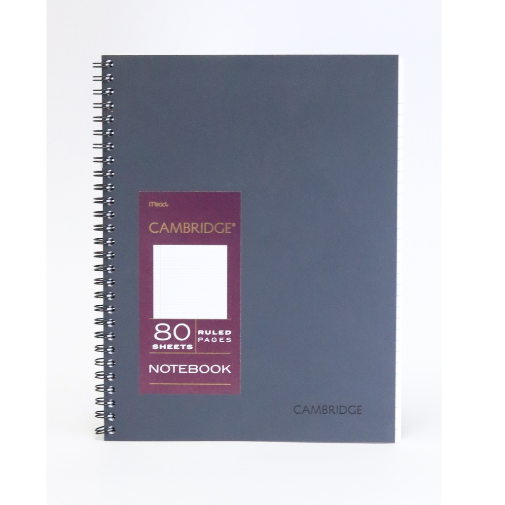 ***BOOK NOTE POLY CAMBRIDGE BLK