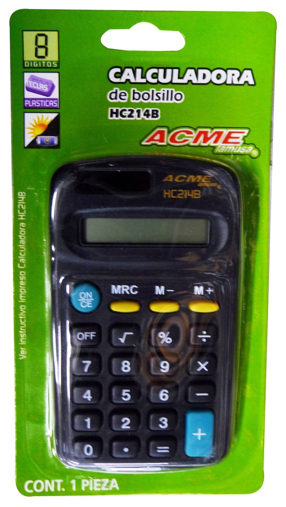 CALCULATOR POCKET 8 DIGIT 7785