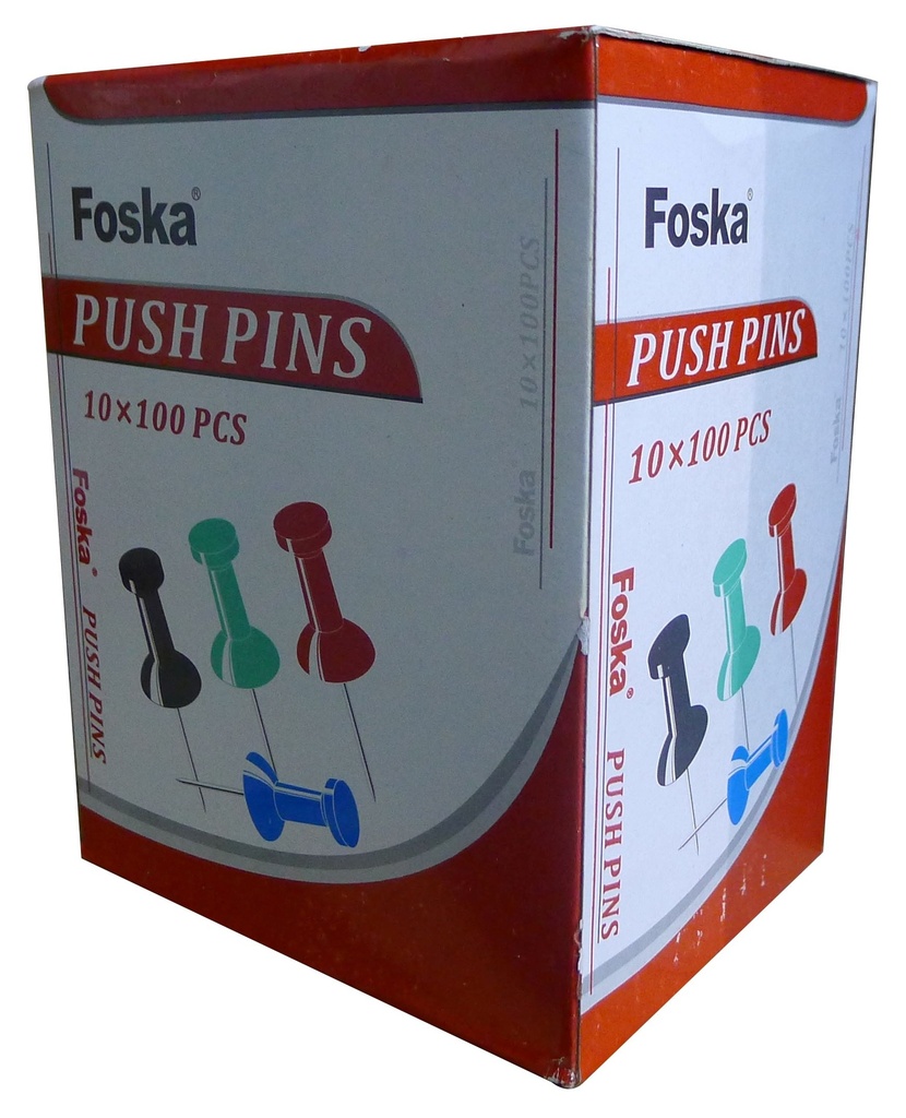 PINS PUSH ASST COL 50'S FOSKA