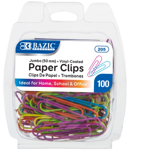 CLIPS PAPER COL JUMBO (50MM)