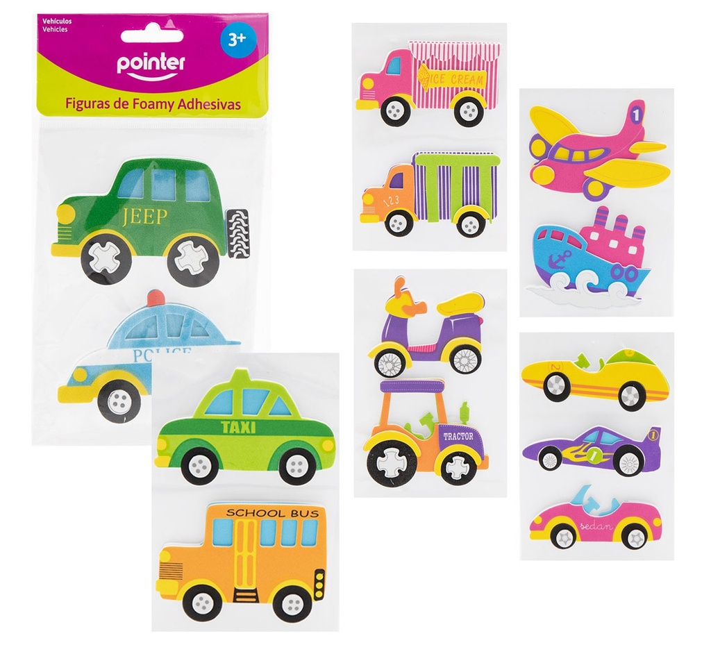 CRAFT FOAMY STICKER TRAFFIC